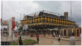 Jos Ultra-modern market before bombed