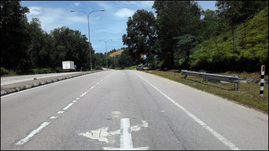 Figure 5: View of Road Cross Section